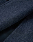 YAYING Navy Peak-Lapel Cashmere Jacket