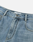EP YAYING Cotton Linen Patchwork Jeans