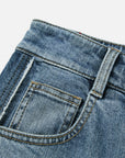 EP YAYING Cotton Linen Patchwork Jeans