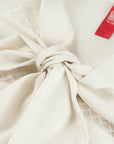 YAYING Silk Tie-Neck Embroidered Shirt EPKAS2302AM