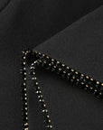 YAYING Embellished Sleeveless A-Line Dress