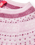 YAYING Wool-Cashmere Round-Neck Jacquard Knit Cardigan