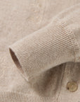 YAYING Peony Embroidered Cashmere Sweater Coat