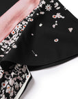 YAYING Silk Floral Print Dress
