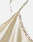 EP YAYING Blue Label Elegant Silk Slip Dress