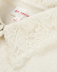 Soft Chunky Wool Jacquard Lace Knitted Top