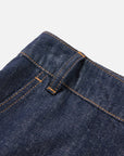 EP YAYING Linen-Lyocell High-Waist Wide-Leg Cropped Denim Pant
