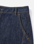 EP YAYING Linen-Lyocell High-Waist Wide-Leg Cropped Denim Pant