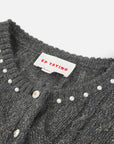 EP YAYING Mohair Knitted Cardigan