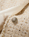 EP YAYING Gold Sequin French Chanel-Style Jacket
