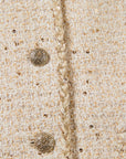 EP YAYING Gold Sequin French Chanel-Style Jacket