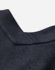 EP YAYING Blue V-Neck Pleated Dress