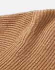 EP YAYING Cashmere Leather Collar Knitted Sweater