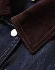 EP YAYING Vintage Relaxed Washed Denim Jacket