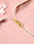 EP YAYING Full-Zip Lapel Ribbed Knit Cardigan