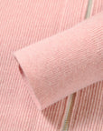 EP YAYING Full-Zip Lapel Ribbed Knit Cardigan