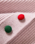 EP YAYING Polo Collar Waist-Fitted Cardigan