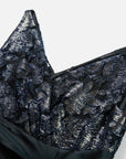 EP YAYING Triacetate Black Dress EGKPT4111AZ