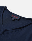 EP YAYING V-Neck Fitted Jacquard Knit Top