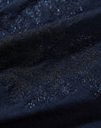 EP YAYING V-Neck Fitted Jacquard Knit Top