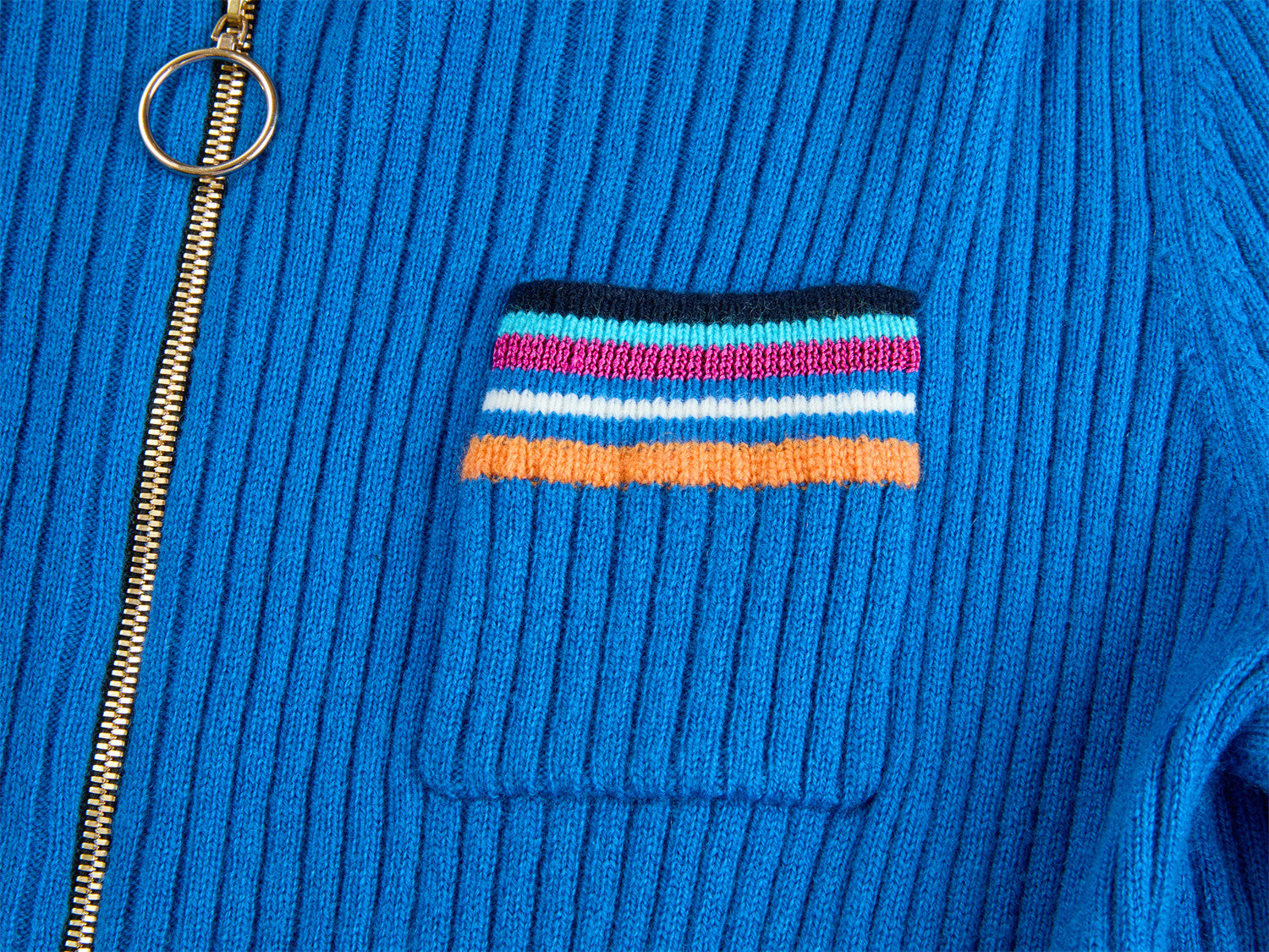 EP YAYING Wool Knit Zip-Up Sweater EGKIG9153AB
