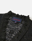 EP YAYING V-Neck Waisted Lace Knit Cardigan
