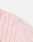 EP YAYING Cable-Knit Short Cardigan Coat