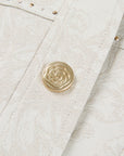 YAYING White Short Sleeve Button Shirt