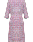 YAYING Pink Tweed Dress