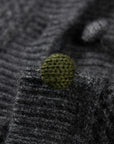 YAYING Crew Neck Flocked Cashmere Knit Cardigan