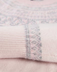 EP YAYING High-Waist Wide-Leg Embroidered Wool Trousers