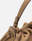 EP YAYING Matte Cowhide Bucket Bag (Small)