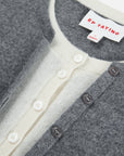 EP YAYING Layered Collar Soft Wool Cashmere Old Money Style Sweater