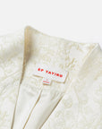 EP YAYING Mulberry Silk Wool Jacquard Blazer Coat