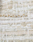 EP YAYING Light Gold Handcrafted Tweed Short Jacket