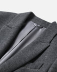 EP YAYING Honeycomb Knit Waisted Fitted Blazer