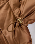 EP YAYING Brown Fitted Puffer Jacket