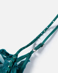 EP YAYING Teal Lace Sleeveless Dress