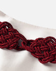 EP YAYING Red Tweed Fabric Set