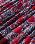EP YAYING Red Tweed Fabric Set