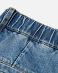 EP YAYING Rolled Hem Straight-Leg Jeans