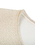 YAYING Beige Embellished Knit Top