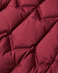 YAYING Burgundy Long Puffer Coat