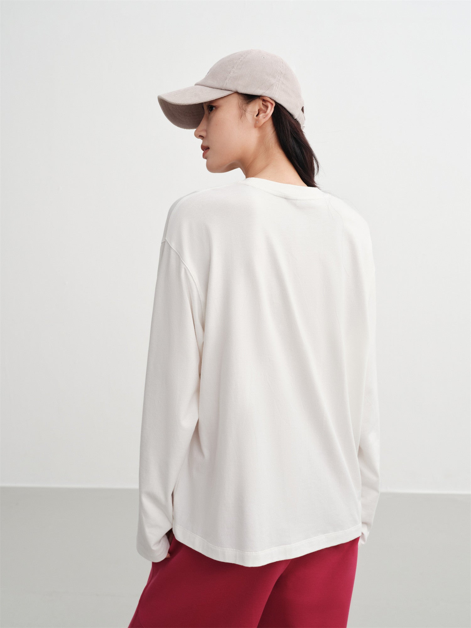 EP YAYING Long-Staple Cotton Sweatshirt EGKAC5309AW