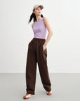 EP YAYING High-Waisted Sporty Tapered Pants EGKIA6419AK