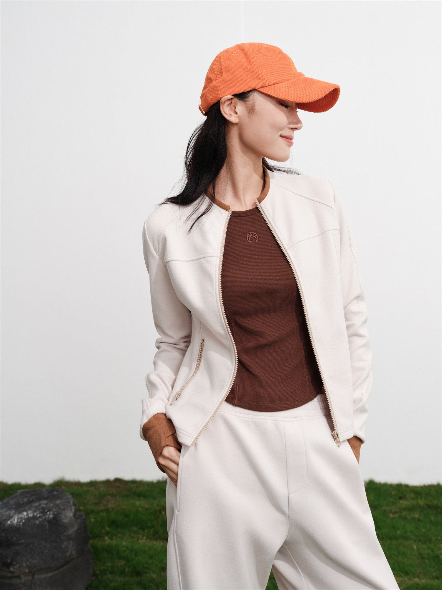 EP YAYING Contrast Double-Faced Wool Coat EGKIA1309AM