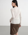 EP YAYING Wool Knit Top Sweater