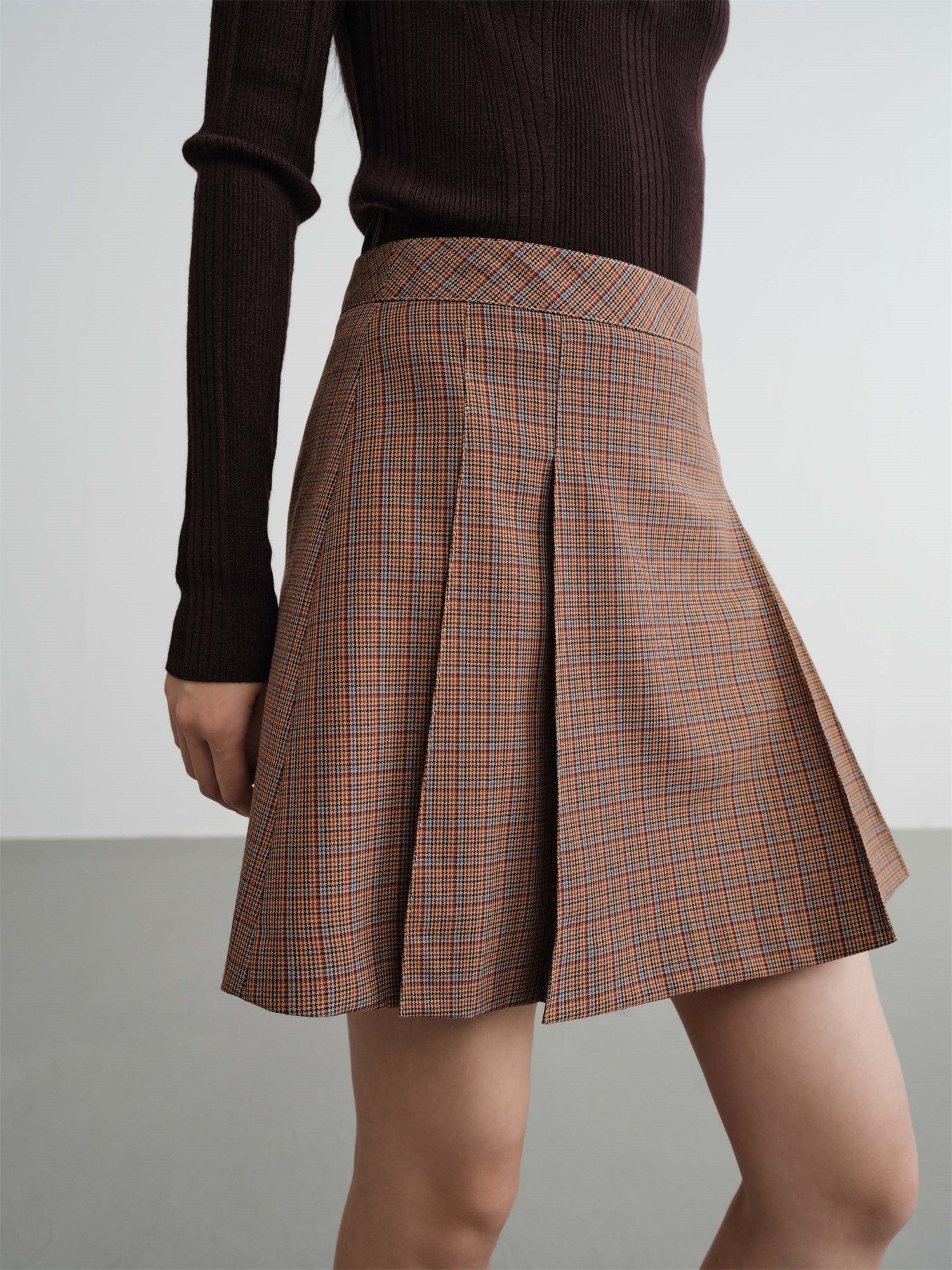 EP YAYING Plaid A-Line Skirt EGKIW3311AK