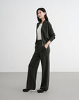 EP YAYING Worsted Wool Raglan Sleeve Straight Jacket Jacket