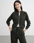 EP YAYING Worsted Wool Raglan Sleeve Straight Jacket Jacket